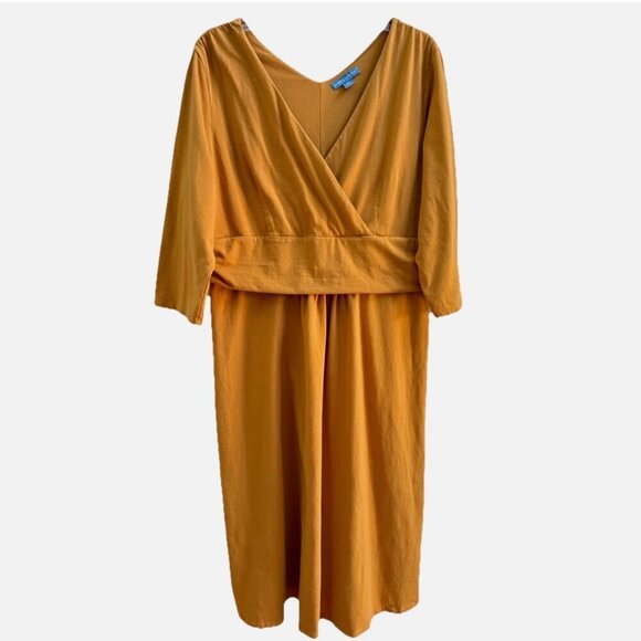 Jessica London Dresses & Skirts - Jessica London Classic Cotton Rich Orange Designer Stretch Dress Size 22W